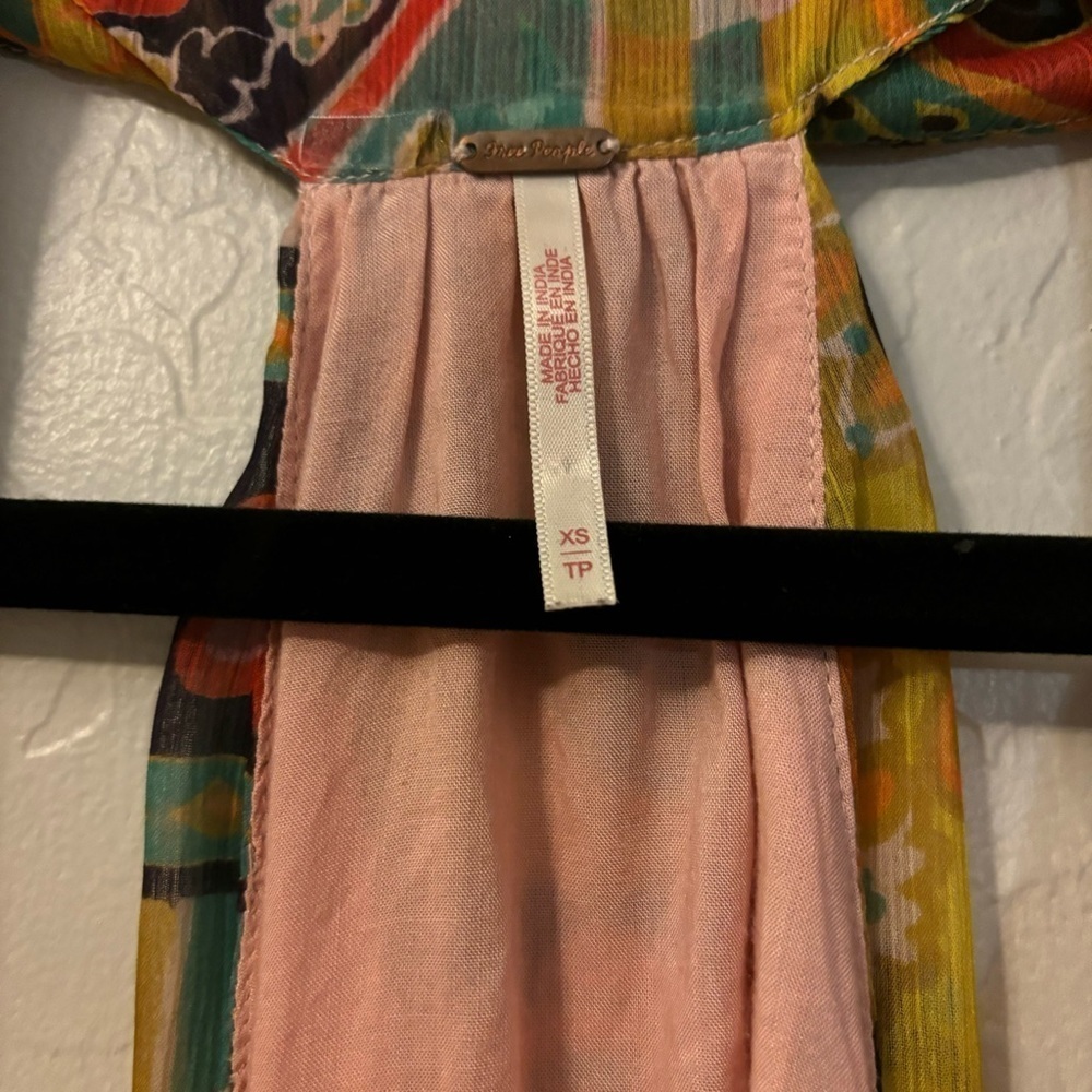 Free People Strawberry Tank Retro Combo Bohemian Halter Flowy Lightweight XS - Picture 6 of 9